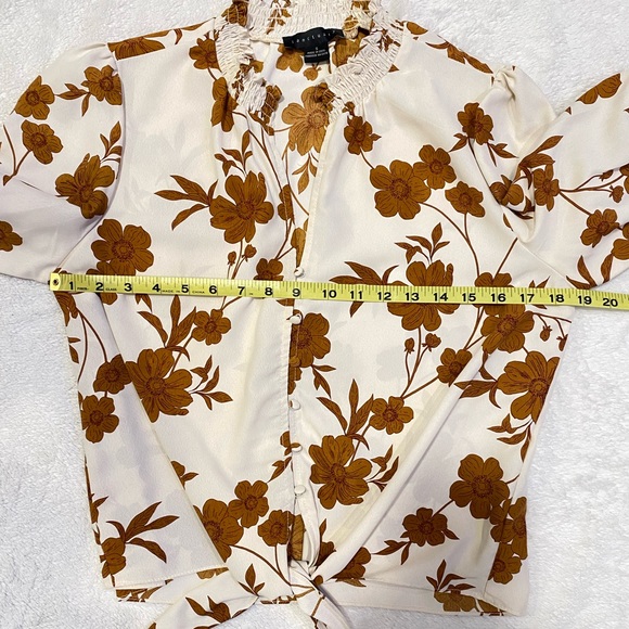 Sanctuary tie front blouse - Picture 7 of 12